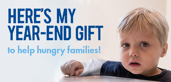 Here's my year-end gift to help hungry families!